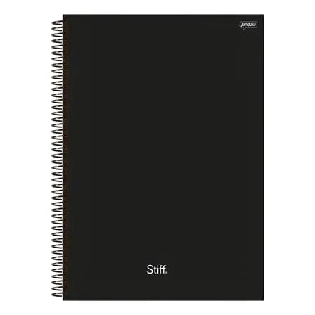 Foto de Caderno 10 Matérias Capa Dura 160 Folhas Universitário Preto