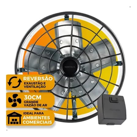 Foto de Exaustor Industrial Ventisol 30 Cm Com Reversão 220v 220v