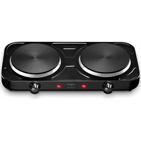 Foto de Fogão Cooktop Elétrico Elgin 2 Bocas Preto