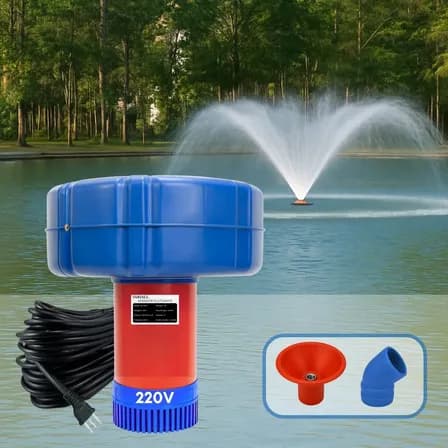 Foto de Aerador Chafariz 1.0cv 0.75kw Piscicultura Potente Oxigenador Agua 1cv Bomba Lago Açude Peixes Tanque Oxigenio 15 Metros Fio