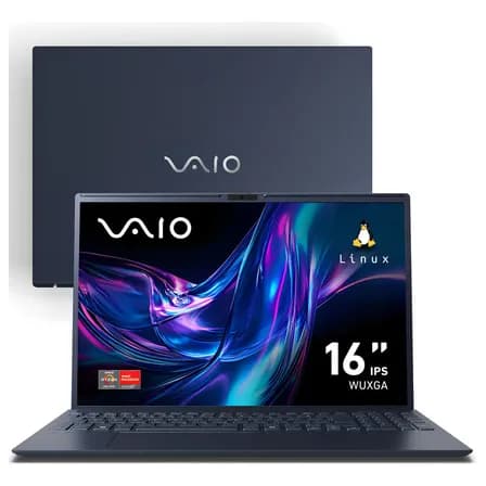 Foto de Notebook Vaio Fe16 Amd Ryzen 7-5825u Linux 16gb RAM 512gb Ssd Wi-Fi 6 Tela 16" Ips Wuxga Antirreflexo Cinza Grafite Vjfe69f11xb0121h - Permite upgrade de memória RAM e SSD