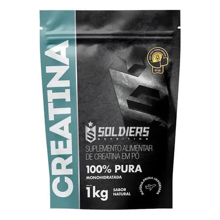 Foto de Creatina 1kg Suplemento Monohidratada em pó 100% Pura - Soldiers Nutrition