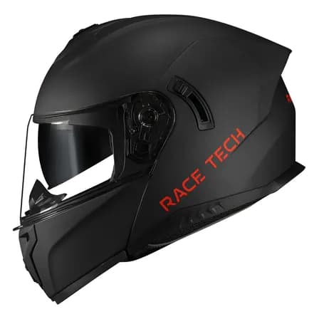 Foto de Capacete Moto Race Tech Signal Articulado Preto Fosco