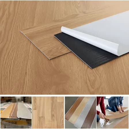 Foto de Piso Vinílico Autocolante Régua Adesiva Madeira 1,25m Pdeals