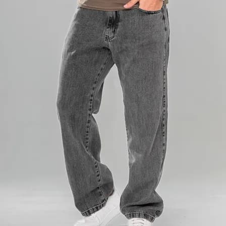 Foto de Calça Balão Jeans Masculina Marmorizada Streetwear Larga Bag