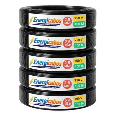 Foto de Cabo Flexível 2,5mm Rolo 100m Unipolar 750v