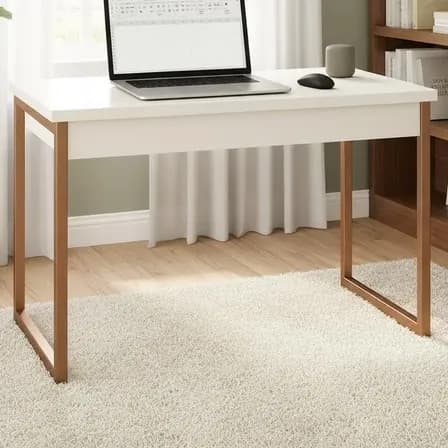 Foto de Mesa Home Office Escrivaninha Industrial Quarto Notebook